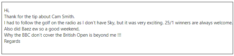 Cam Smith Testimonial